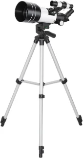 Telescoop 70 mm zilverkleurig