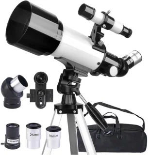 Telescoop 70mm opening draagbaar met statief en telefoonhouder