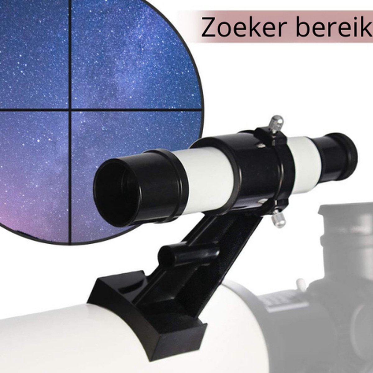 Telescoop 70x zoom met verstelbaar statief wit