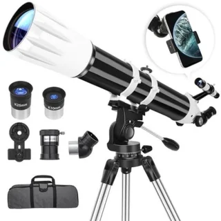 Telescoop 90 mm diafragma 900 mm refractortelescoop