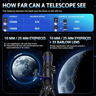 Telescoop 90/800 mm