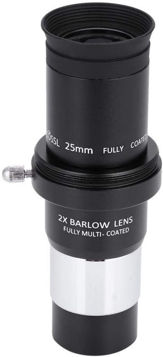 Telescoop Oculair Set 1.25 Inch Plössl 4mm 10mm 25mm 2X Barlow Lens