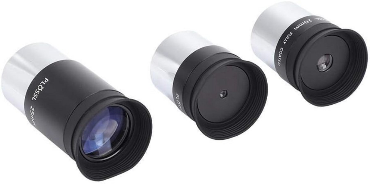 Telescoop Oculair Set 1.25 Inch Plössl 4mm 10mm 25mm 2X Barlow Lens