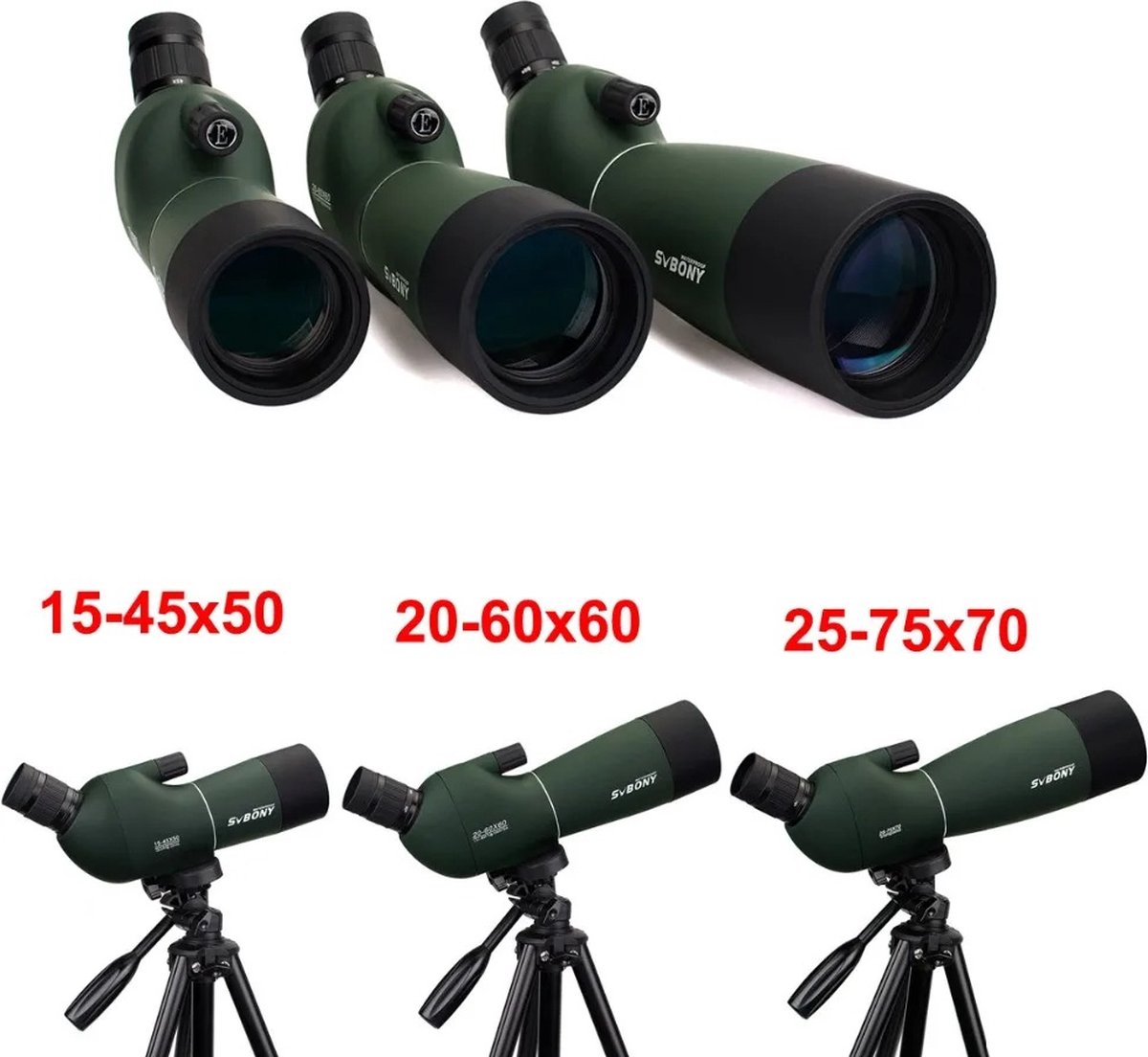 Telescoop Spotting Scope Monocular Verrekijker Bak4 FMC Waterdicht Met Statief