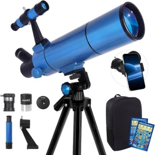 Telescoop voor beginners - Refractor - 500mm lens - Elektroblauw