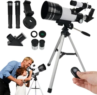 De Telescoop voor kinderen - 70 mm - 15-150x in één oogopslag
