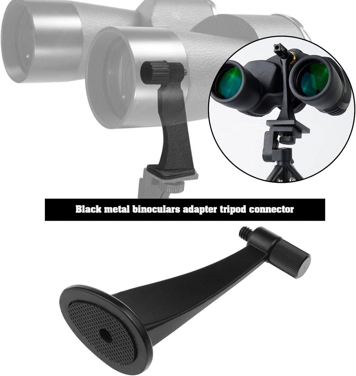 Tripod Adapter 1/4 Inch Metalen Statiefbeugel voor Verrekijkers