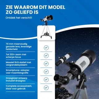 TTD® Sterrenkijker Telescoop 70 mm