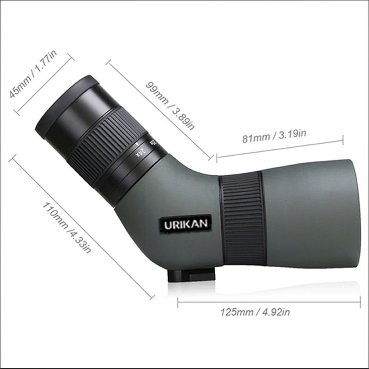 Urikan U-Trail 8-24x50 telescoop spotter groen