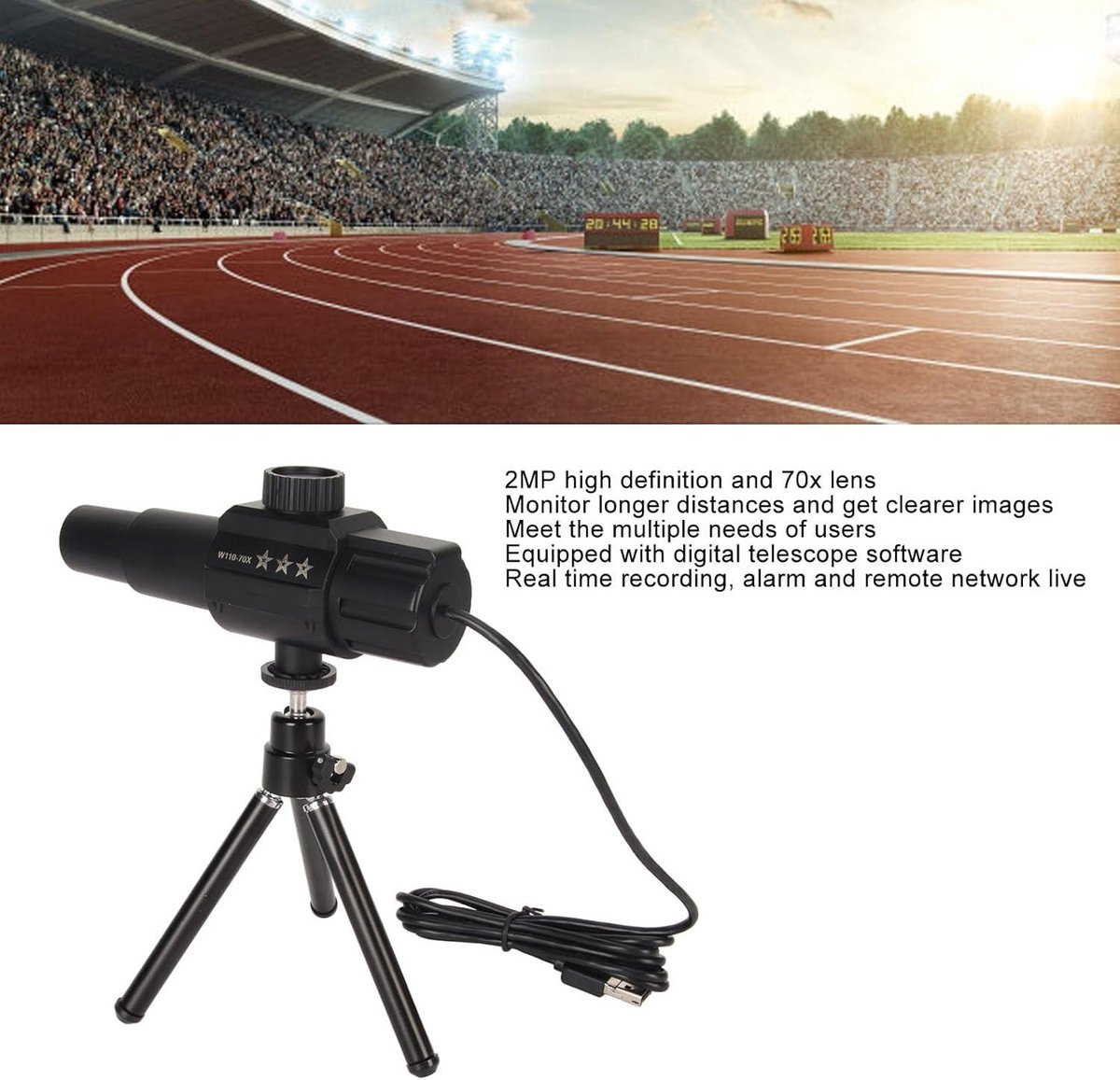 USB Digitale Draagbare Telescoop 70X 2MP Met Statief