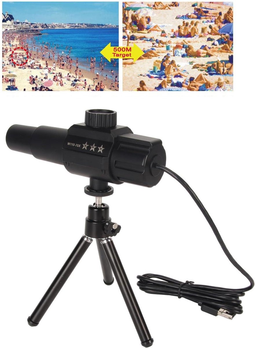 USB Digitale Draagbare Telescoop 70X 2MP Met Statief