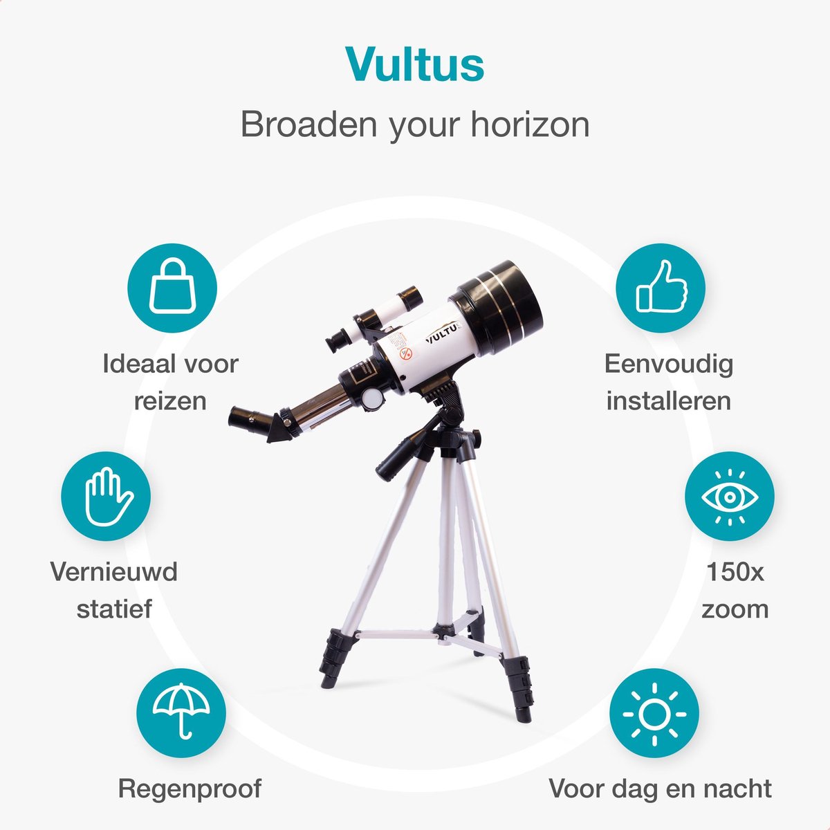 Vultus Astrus 30070 Telescoop Wit