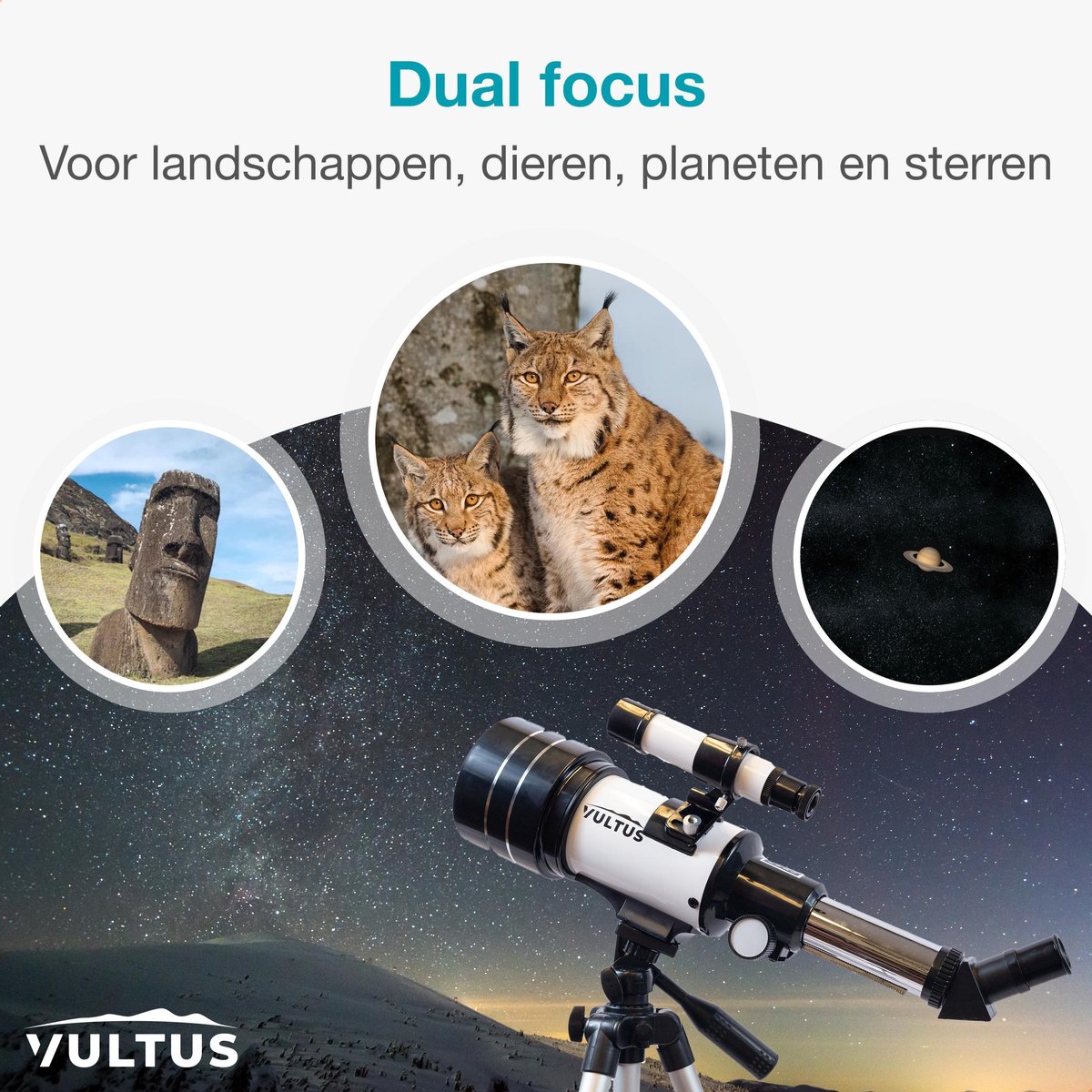 Vultus Astrus 30070 Telescoop Wit