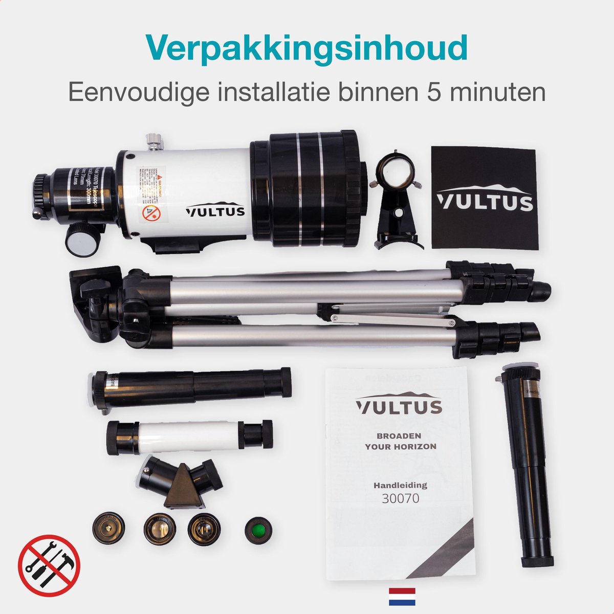 Vultus Astrus 30070 Telescoop Wit