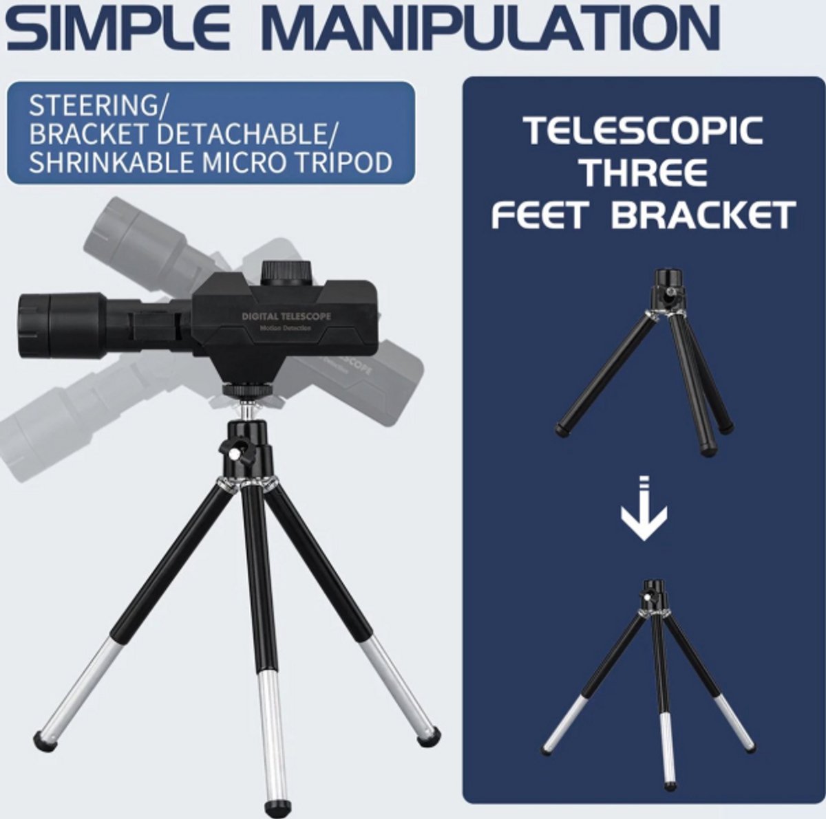 WiFi Digitale Telescoop 70x Zoom 1080p met Statief en App
