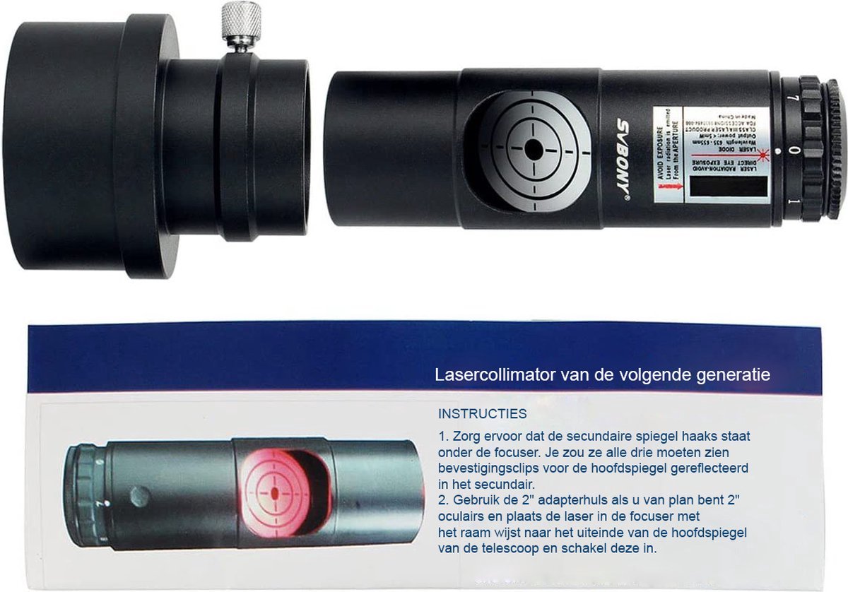 X01NSK448 Telescopische Adapter 1.25" en 2" voor Newtonian Telescoop