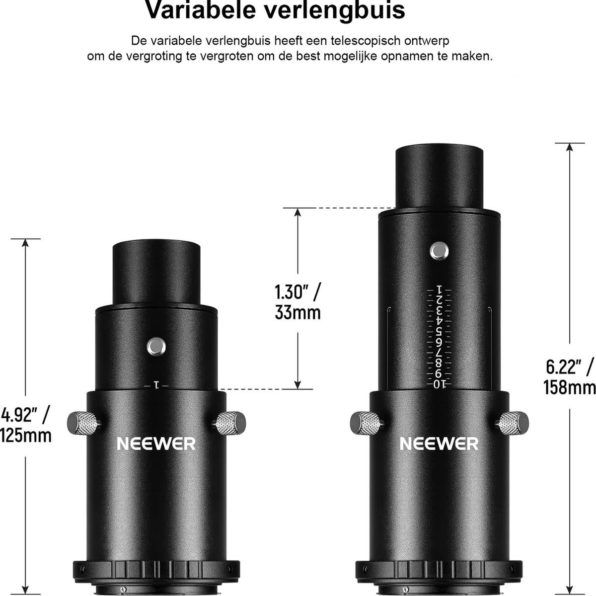 X01NSK717 1.25 inch Telescoop Camera Adapter en Verlengbuis voor Nikon DSLR