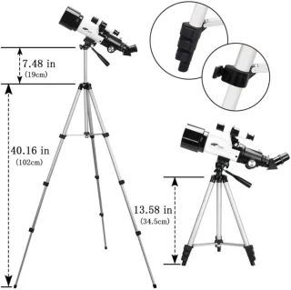 Zavira Telescoop Maan 44x Zwart