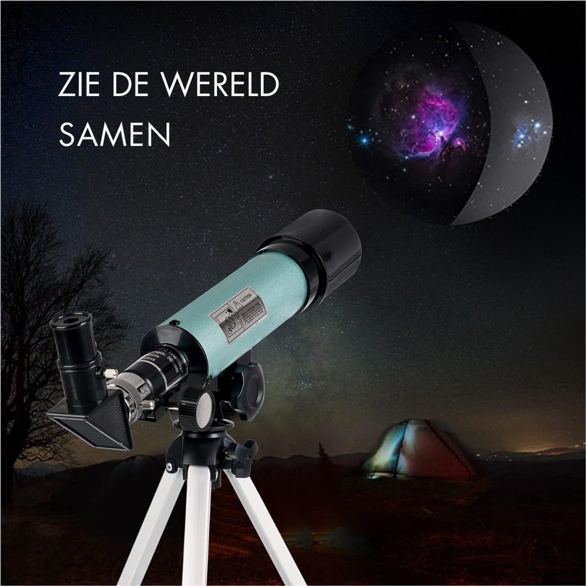 Zavira Telescoop Maan Zoom 90X Zwart