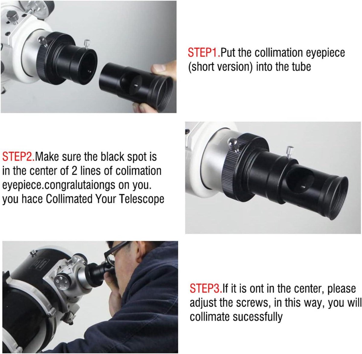 Zeynomax Collimatie Oculair 1.25 Inch