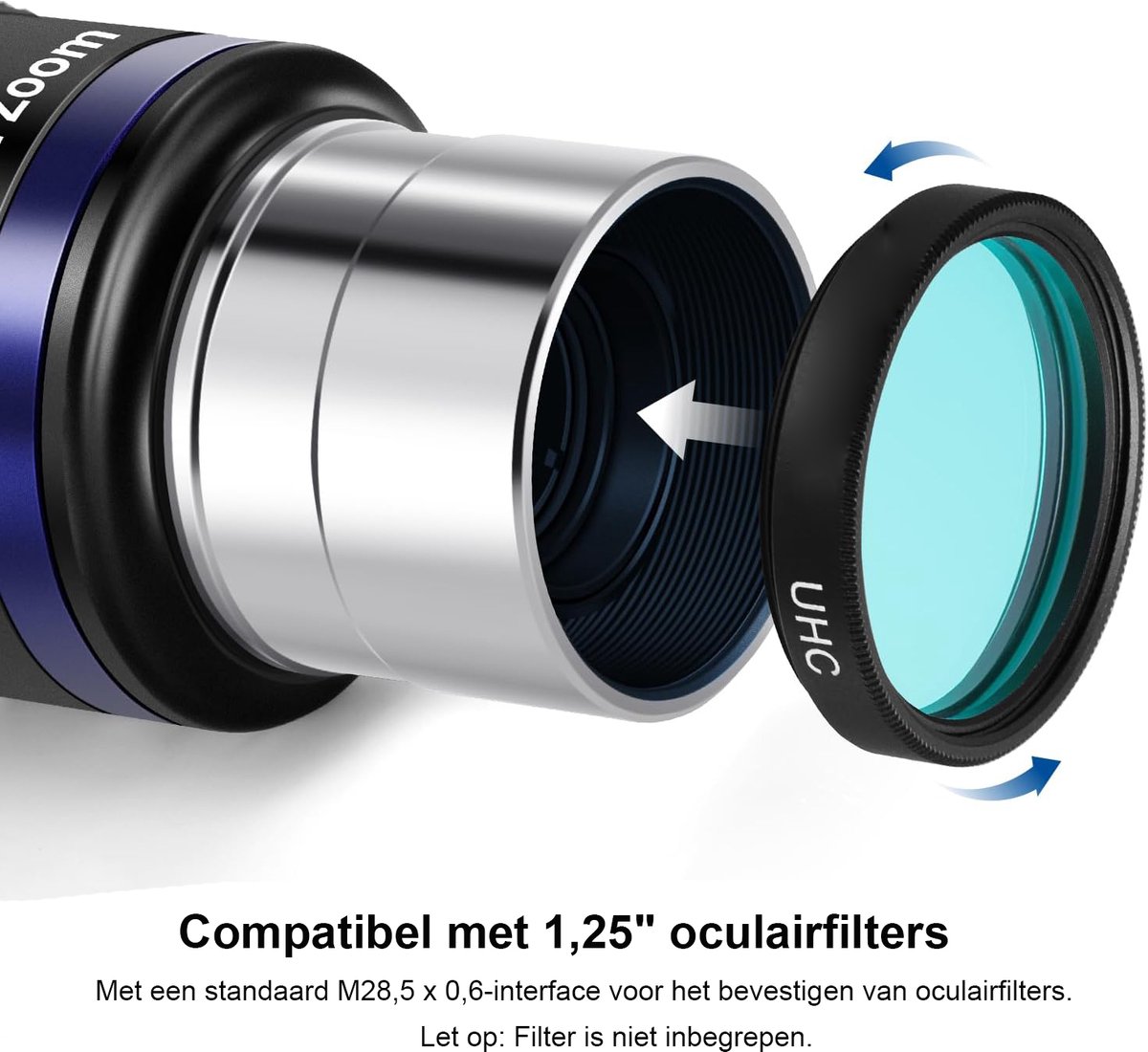 Zoom Oculair Telescoop 7-21mm 1.25 inch Astronomisch