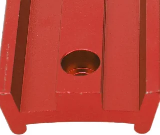 Zwaluwstaartplaat telescoopadapter 1/4" voor EQ-montuur - Rood