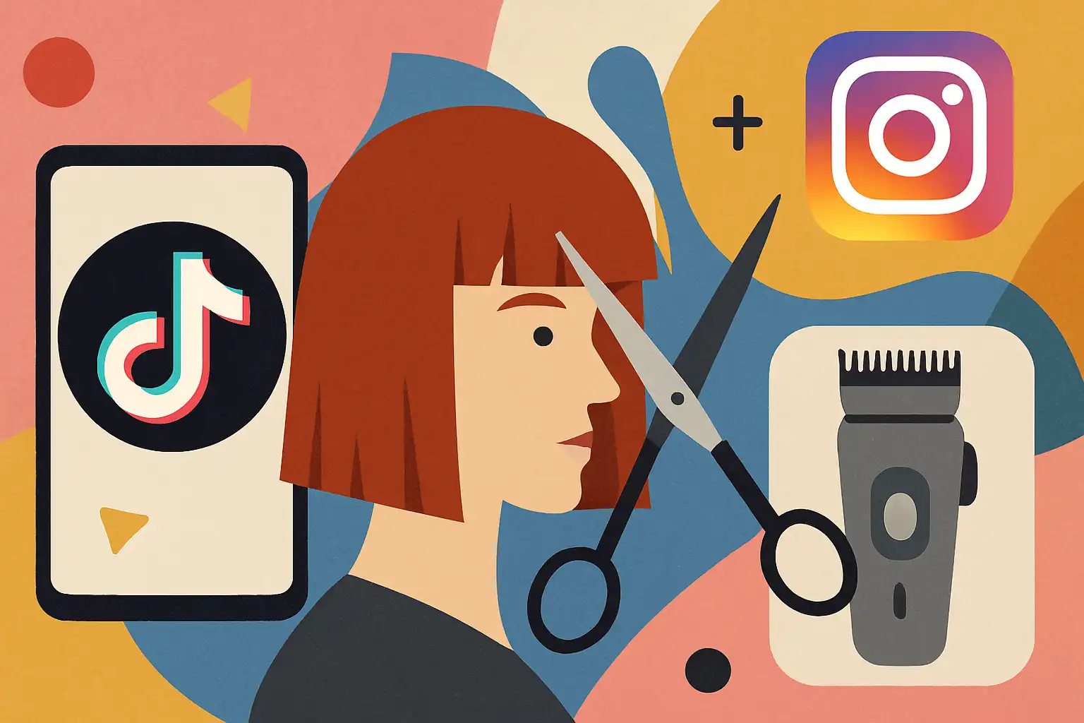 Hoe TikTok en Instagram thuiskniptrends bepalen (en hoe je ze veilig nadoet)
