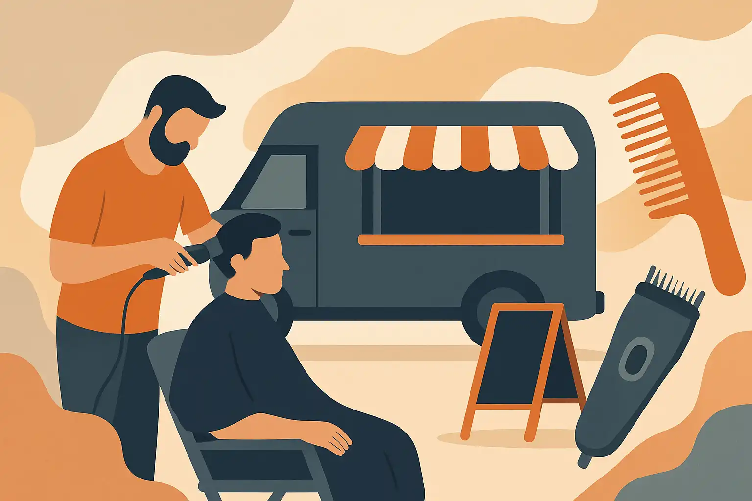 Zo zet je een mobiele knip-pop‑up op: tips van festivalbarbers voor thuisknippers