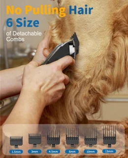 Equivera Hondentondeuse - Hondentrimmer - Tondeuse voor Dikke Vacht - Dieren Tondeuse - Scheerapparaat voor Dieren - Tondeuse voor Honden en Katten