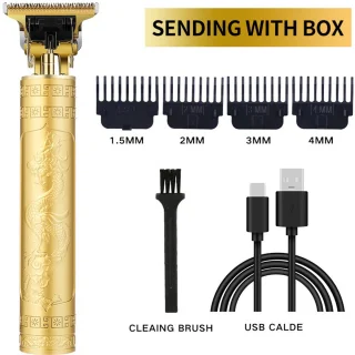 Heren tondeuse kapper salon professionele trimmer baard scheerapparaat + 4 limiet kammen