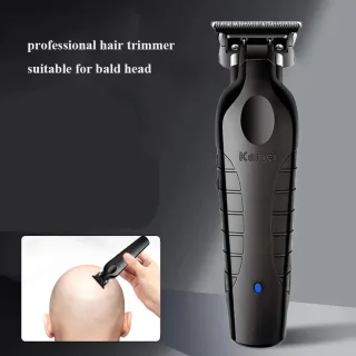 Kemei - Cordless Tondeuse - Scheerapparaat - Trimmer Voor Mannen - Baard - Hoofdhaar Draadloos ZWART