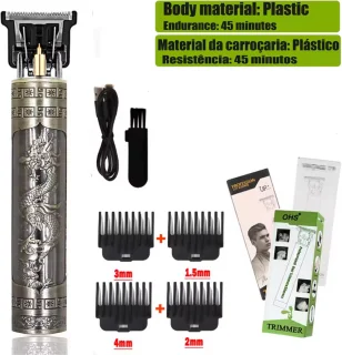 Professionele Draadloze T-blade Tondeuse Trimmer -Klassieke Baardtrimmer - Tondeuse Mannen Hoofdhaar - Cheveux Haar - Haartrimmer - Kapper Haar Machine - Haartondeuse - Barber Hair Clipper - Kappersset