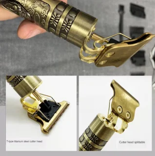 Professionele Draadloze T-blade Tondeuse Trimmer -Klassieke Baardtrimmer - Tondeuse Mannen Hoofdhaar - Cheveux Haar - Haartrimmer - Kapper Haar Machine - Haartondeuse - Barber Hair Clipper - Kappersset