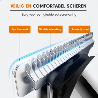 AG250 All In One Scheerset - Bodygroomer mannen - Nat en droog - Waterproof- Trimmer - Scheerapparaat - Scheren - Draadloos - Tondeuse - Hair, Body & Face- Baardtrimmer