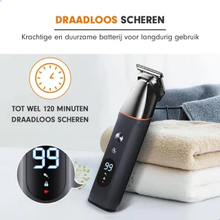 AG250 All In One Scheerset - Bodygroomer mannen - Nat en droog - Waterproof- Trimmer - Scheerapparaat - Scheren - Draadloos - Tondeuse - Hair, Body & Face- Baardtrimmer