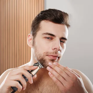 AG250 All In One Scheerset - Bodygroomer mannen - Nat en droog - Waterproof- Trimmer - Scheerapparaat - Scheren - Draadloos - Tondeuse - Hair, Body & Face- Baardtrimmer