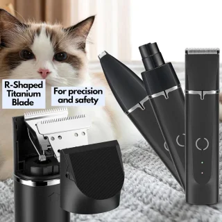 Equivera Hondentondeuse - Hondentrimmer - Tondeuse voor Dikke Vacht - Dieren Tondeuse - Scheerapparaat voor Dieren - Tondeuse voor Honden en Katten