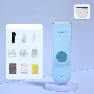 Baby Haartrimmer -Elektrisch Tondeuse - Stil + Keramische Mesjes - Veilig & Pijnloos - Voor Kinderen & Baby's (0-12 Maanden)