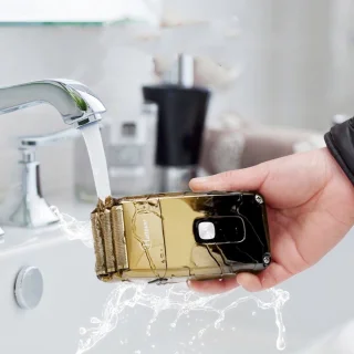 Hatteker Elektrisch Scheerapparaat & Tondeuse – Foliescheerapparaat voor Mannen – Glatzenraser met Precisietrimmer – 3-voudig Mes – Waterdicht – Goud