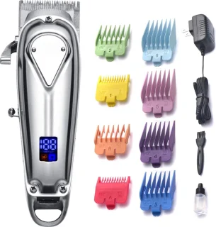 Tonduese Hoofdhaar - Baardtrimmer - Sterk RVS - 8 opzetstukken - van 1.5 mm tot 18 mm - Extra Scherp Resultaat