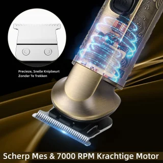 Hatteker Elektrisch Scheerapparaat en Haartrimmer 4-in-1 Set voor Mannen – Tondeuse, Foliescheerapparaat, Neushaartrimmer, Baardtrimmer en Verzorgingsset – Perfect Cadeau voor Heren