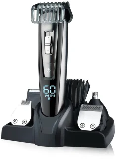 Hatteker 5-in-1 Professionele Tondeuse Set voor Heren – Baardtrimmer, Haartrimmer & Bodygroomer – Waterdicht en Oplaadbaar