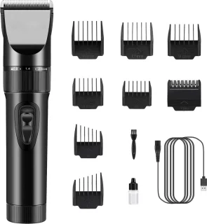Haartrimmer voor Mannen - Professionele Precisie - Draadloos Oplaadbaar - Geschikt voor Kinderen en Gezinnen - Haarsnijder met Verstelbare Snijlengtes - Compact en Draagbaar - Trimmen en Stylen
