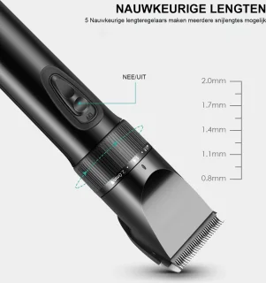 Haartrimmer voor Mannen - Professionele Precisie - Draadloos Oplaadbaar - Geschikt voor Kinderen en Gezinnen - Haarsnijder met Verstelbare Snijlengtes - Compact en Draagbaar - Trimmen en Stylen