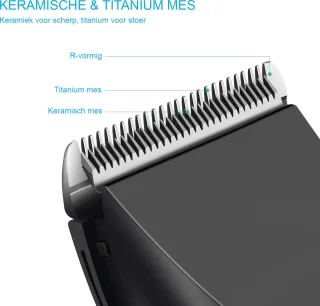 Haartrimmer voor Mannen - Professionele Precisie - Draadloos Oplaadbaar - Geschikt voor Kinderen en Gezinnen - Haarsnijder met Verstelbare Snijlengtes - Compact en Draagbaar - Trimmen en Stylen