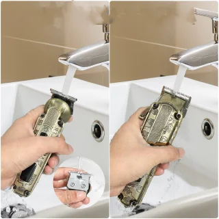 Scttomon Professionele Tondeuse en 6-in-1 Trimmer Set voor Mannen – Haarknipper, Baardtrimmer, Precisietrimmer, Neustrimmer en Lichaamstrimmer – Complete 6-in-1 Verzorgingsset – Bronzen