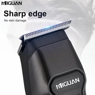 MIGUAN Tondeuse - Digitale Trimmer - Usb Oplaadbare Scheerapparaat voor Gezichtshaar, Hoofdhaar en Lichaamshaar - Batterij Indicator - Perfecte Lichaamshaar Verzorging voor Dames en Heren - Kleur: Zwart