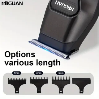 MIGUAN Tondeuse - Digitale Trimmer - Usb Oplaadbare Scheerapparaat voor Gezichtshaar, Hoofdhaar en Lichaamshaar - Batterij Indicator - Perfecte Lichaamshaar Verzorging voor Dames en Heren - Kleur: Zwart