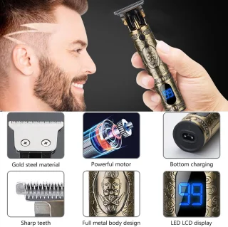Tondeuse voor mannen - met verschilende opzetstukken - luxe tondeuse
