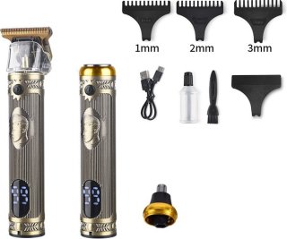 De Draadloze 3in1 Tondeuse Trimmer - Scheerapparaat - Neustrimmer - Cheveux Mannen - Hoofdhaar Haartrimmer - Kapper Haartondeuse Machine - Barber Hair Clipper in één oogopslag